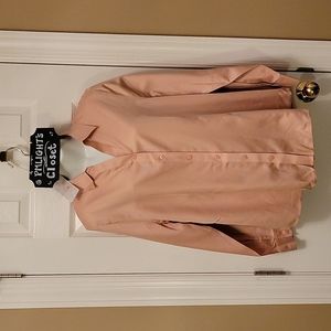 Chico's Dress Shirt New Long Sleeve Size 2 (Med 12/14) No-Iron Pink